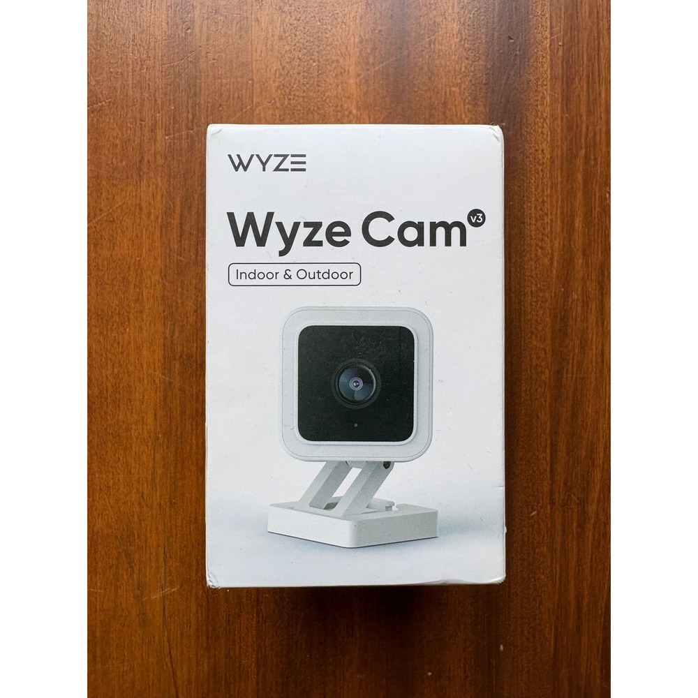 Wyze Cam v3 Wired 1080p HD Indoor Outdoor Smart Security Camera White WYZEC3 NEW